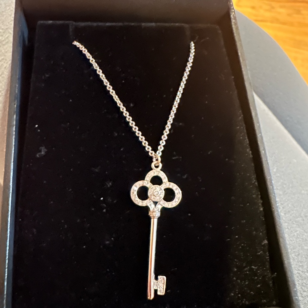 tiffany inspired Mini Crown Key Pendant